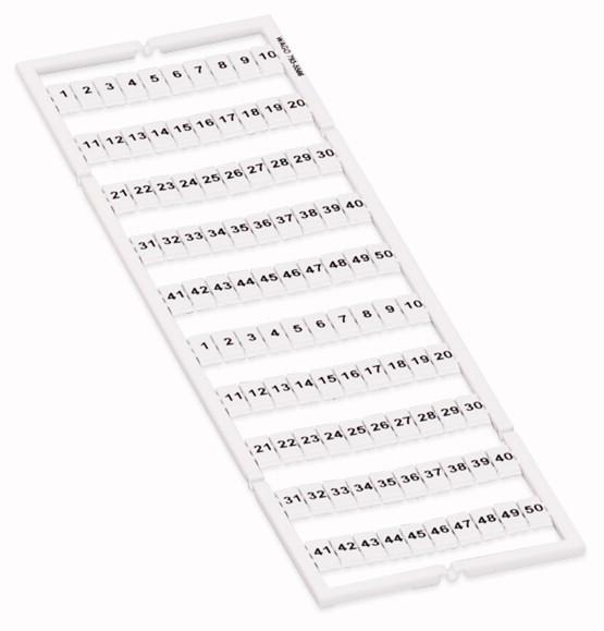 Photo Marquage WMB horizontal extensible 1...50 (2x) | Ref : 7935566      