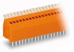 WAGO WA Barrette  bornes ci pas 2,54 mm 16 ples avec poussoir, orange 234516       