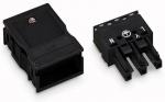 WAGO WA Connecteur femelle 3 ples avec dcharge de traction / noir 770103       