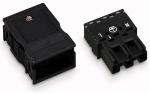 WAGO WA Connecteur mle 3 ples avec dcharge de traction / noir 770113       