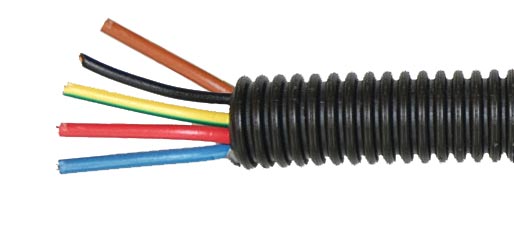 Photo Gaine pr�fil�e diam�tre 20mm 3X2.5 + 2X1.5 B-R-V/J+R-N                | Ref : 11052