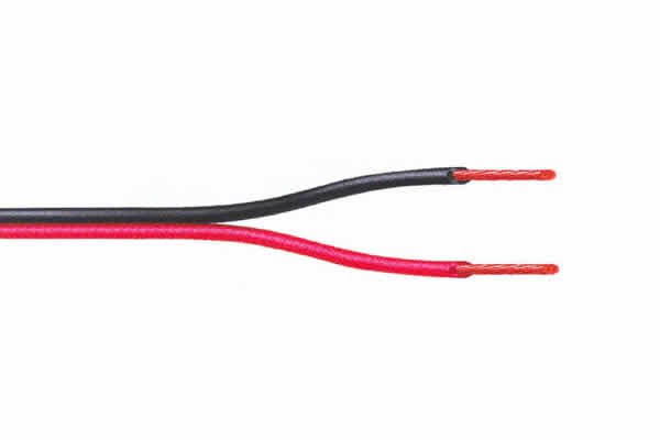 Photo CABLE HP PLAT 2 x 1.50 MM2 PVC ROUGE / NOIR | Ref : 3313T