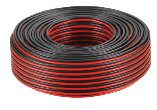 Photo CABLE HP PLAT 2 x 0.75 MM2 PVC ROUGE / NOIR | Ref : 2012