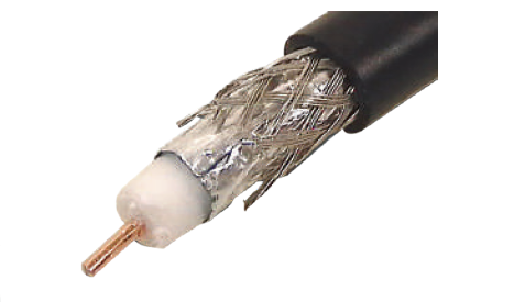 Photo COAX 17dB 75OHMS PE NOIR EXT CLASSE B T500M | Ref : 2116