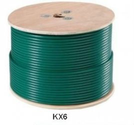 Photo COAX VIDEO KX6 75OHM BOBINE CARTON 100M | Ref : 2015T        