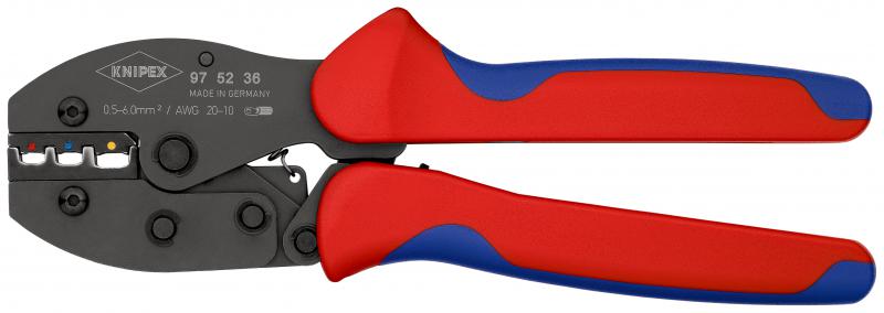 PINCE SERTIR FRONTALE EMBOUTS 0,08-16MM² - KNIPEX 97 53 09 SB