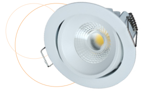 Photo Downlight COBI 80 Blanc RAL 9003 4000K 10W -- | Ref : LT-DWO-10