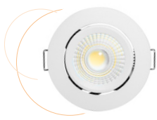Photo Downlight LED LITED KARDAN 6W orientable 4000k + driver ND | Ref : DW80-6
