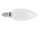Photo lampe LED LITED filament C35 4W 2700k | Ref : TC35-4WW