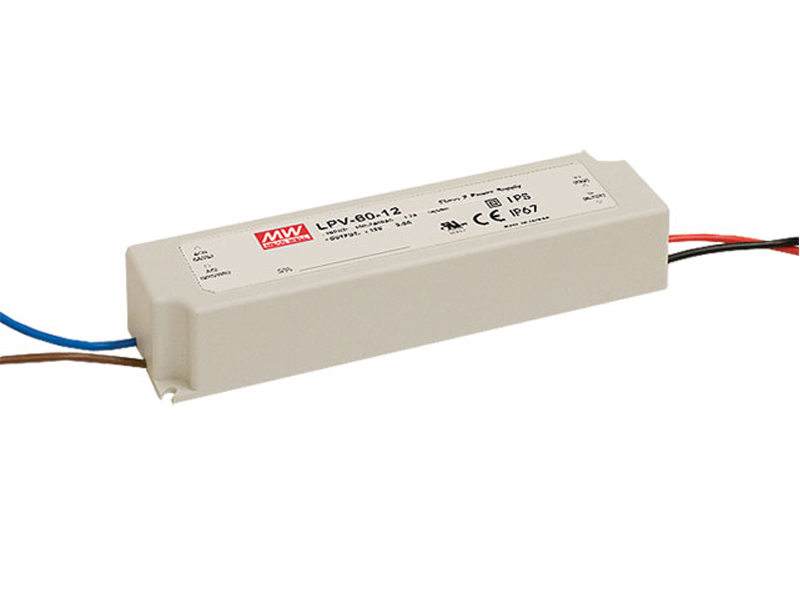 Photo Alimentation Meanwell IP67 60W 12V | Ref : LPV-60-12