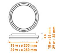 Vignette 2 produit Hublot ProLampesLed 18W 4000k | Ref : LD-HB-18