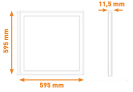 Vignette 2 produit Panneau led LITED 600-600 blanc 40W 6000K | Ref : LT-6060-40CW