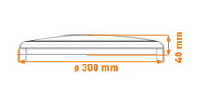 Vignette 2 produit Hublot LED LITED UFO extra plat  18W 4000K | Ref : LT-HB-18