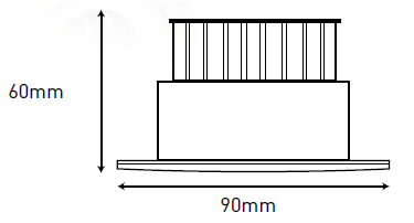 Vignette 3 produit Ref : LT-DWO-10 | Downlight COBI 80 Blanc RAL 9003 4000K 10W --