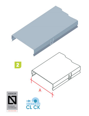 Photo COUVERCLE DROIT 100X3 m GS | Ref : 73021100