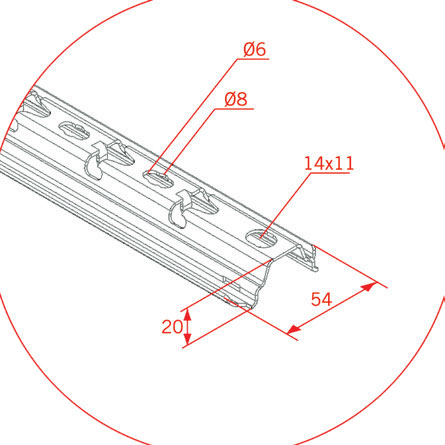 Vignette 3 produit Ref : 67020112 | PROFIL OMEGA SPLUS 3 METRES GS