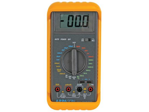 Photo MULTIMÈTRE INDUSTRIEL SOLIDE APPA® 93N | Ref : APPA93N