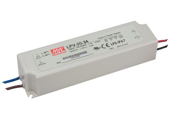 Photo ALIMENTATION  DCOUPAGE - 1 SORTIE - 35 W - 24 V | Ref : LPV-35-24