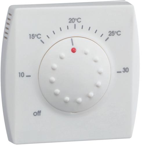 Thermostat ambiance électronique semiencastré chauf eau ch entrée