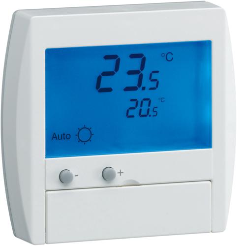 Photo Thermostat ambiance digital semi-encastr chauf lec avec entre fil pilote 230V | Ref : 25120