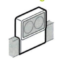 Support pour appareil saillie legrand 12x50mm blanc paloma HAGER ATA12