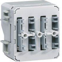 Photo Cubyko double interrupteur KNX filaire 4 entres, associable, IP55 | Ref : WNT304