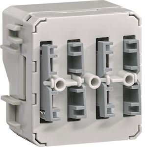 Photo Cubyko double poussoir KNX filaire 2 entres, associable, IP55 | Ref : WNT332
