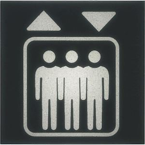Photo Etiquette pour voyant gallery 2 modules ascenceur | Ref : WXA603