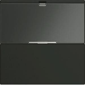 Photo Enjoliveur pour interrupteur gallery avec porte-étiquette 2 modules night | Ref : WXD002N