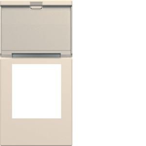 Photo Enjoliveur prise RJ45 gallery avec porte-tiquette 1 module dune | Ref : WXD205D