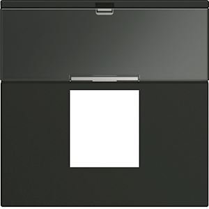 Photo Enjoliveur prise RJ45 gallery avec porte-tiquette 2 modules night | Ref : WXD206N