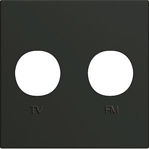Photo Enjoliveur prise TV+FM gallery 2 modules night | Ref : WXD253N