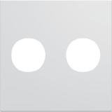 Photo Enjoliveur prise double F gallery 2 modules pure | Ref : WXD259B