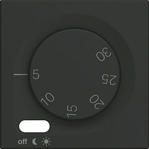 Photo Enjoliveur Gallery thermostat 2 modules . finition Night | Ref : WXD315N
