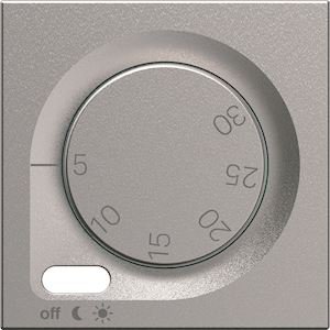 Photo Enjoliveur Gallery thermostat 2 modules . finition Titane | Ref : WXD315T