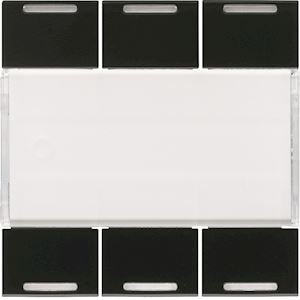 Photo Enjoliveur 6 boutons poussoirs KNX gallery LED night | Ref : WXE316N