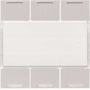 Photo Enjoliveur 6 boutons poussoirs KNX gallery LED titane | Ref : WXE316T