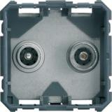 Photo Prise Gallery TV + FM direct 2 modules | Ref : WXF253