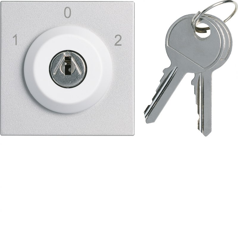 Photo Interrupteur a clefs gallery 3 positions extraction en position 0 titane | Ref : WXF617T
