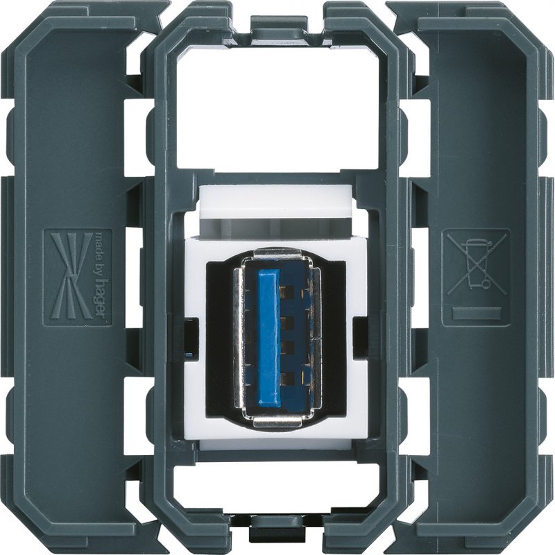 Photo Prise Gallery traversante USB 3.0 | Ref : WXF644
