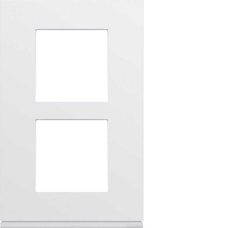 Photo Plaque gallery plastique inject 2 postes verticale 57mm pure | Ref : WXP0022