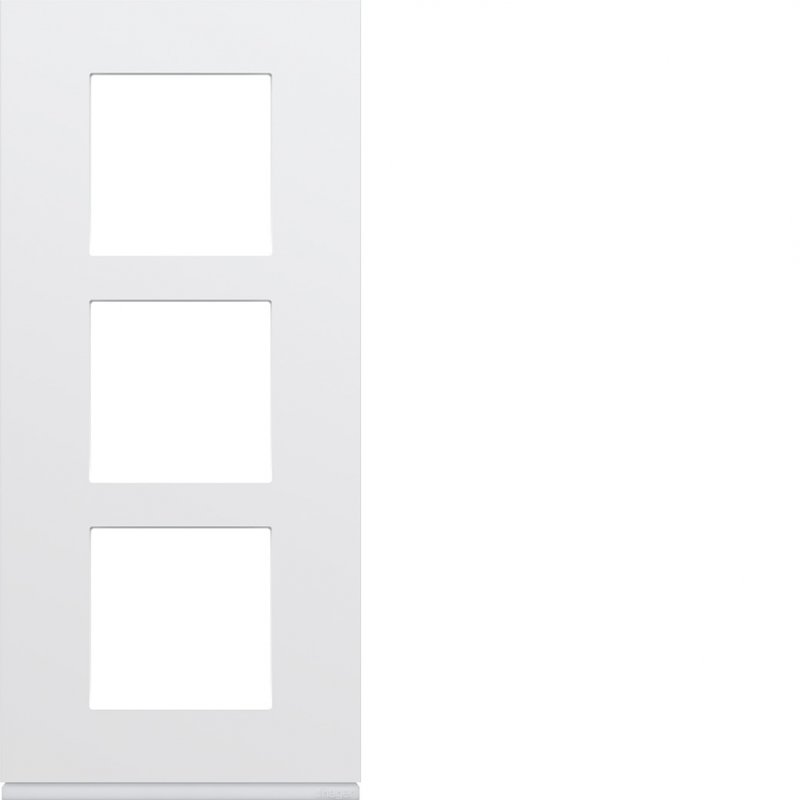 Photo Plaque gallery plastique inject 3 postes verticale 57mm pure | Ref : WXP0023