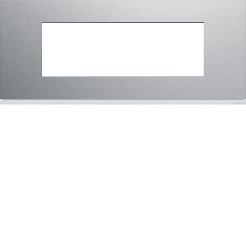 Photo Plaque gallery plastique peint 6 modules entraxe 57mm titane | Ref : WXP0106