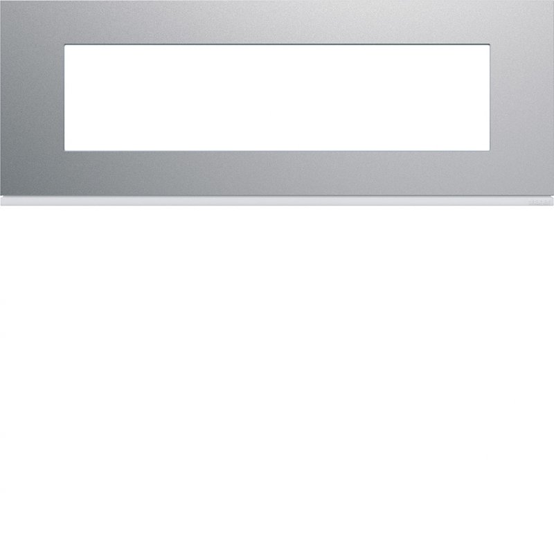 Photo Plaque gallery plastique peint 8 modules entraxe 71mm titane | Ref : WXP0108