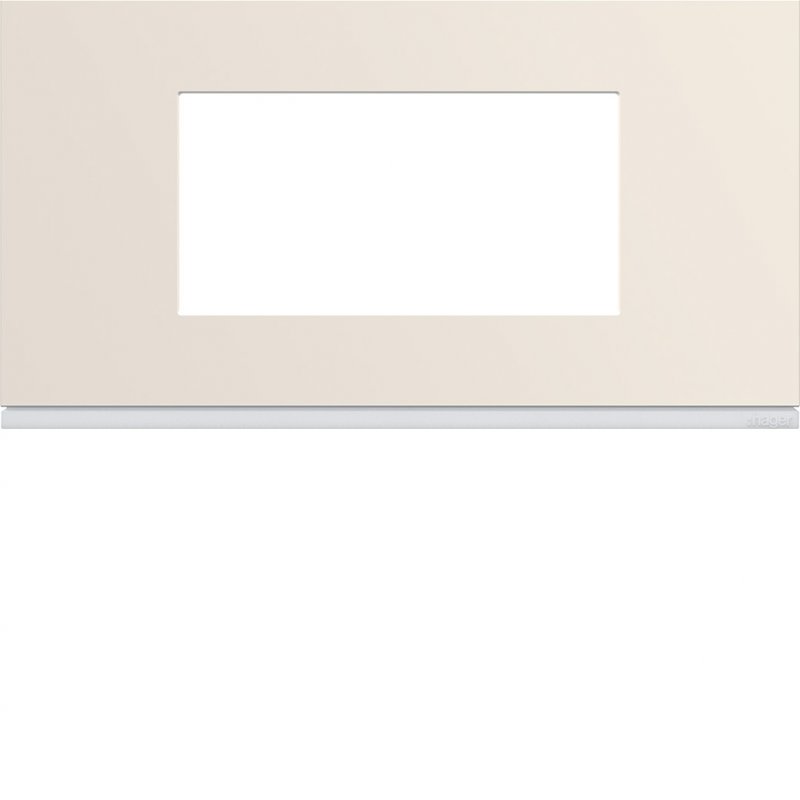 Photo Plaque gallery plastique peint 4 modules entraxe 71mm dune | Ref : WXP0304