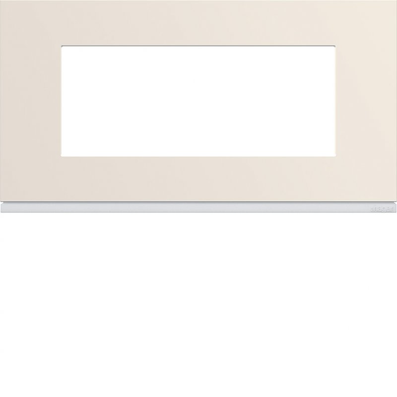 Photo Plaque gallery plastique peint 5 modules entraxe 71mm dune | Ref : WXP0305