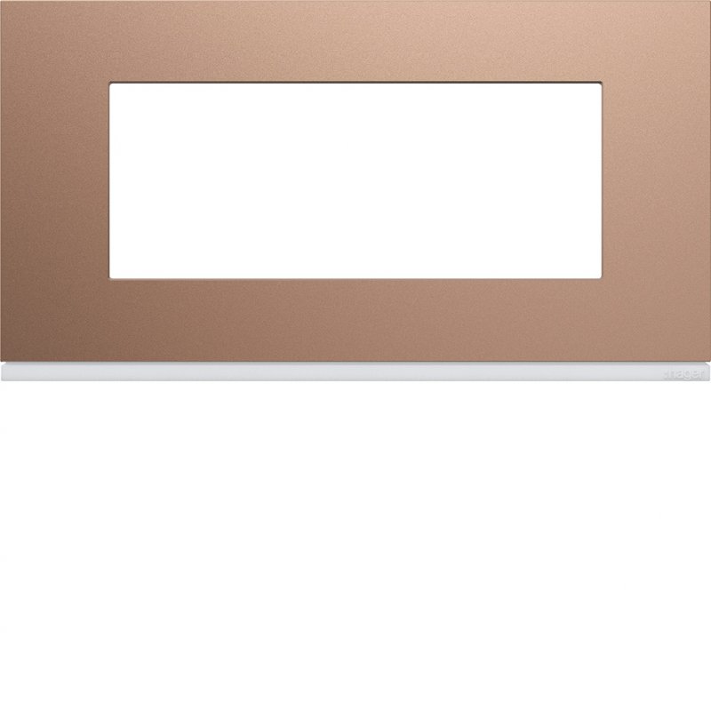 Photo Plaque gallery plastique peint 5 modules entraxe 71mm ros | Ref : WXP0505