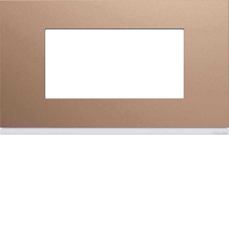 Photo Plaque gallery plastique peint 4 modules entraxe 57mm ros | Ref : WXP0534