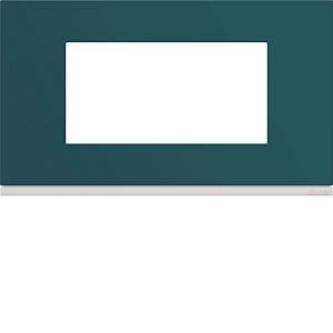 Photo Plaque gallery plastique peint 4 modules entraxe 57mm peacock | Ref : WXP0834
