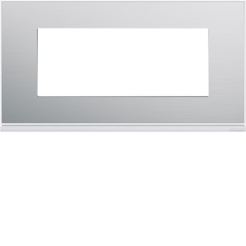 Photo Plaque gallery 5 modules entraxe 71mm placage aluminium | Ref : WXP2005